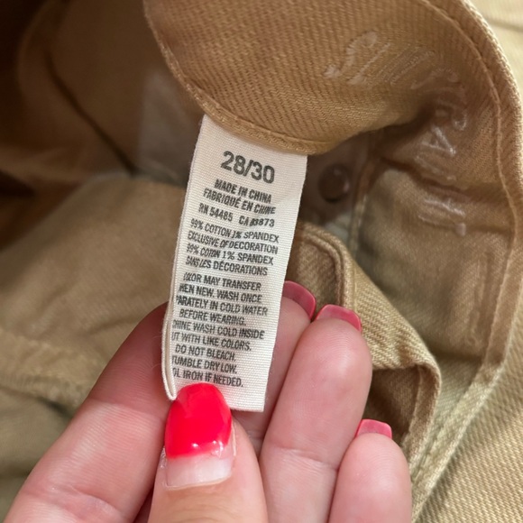 AMERICAN EAGLE OUTFITTERS Men’s Light Brown / Tan Straight Leg Jeans -size 28/30 - Picture 6 of 6